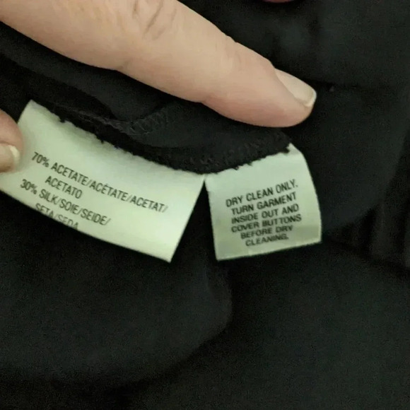 St. John Sport High Rise Wide Leg Silk Blend Pant - Picture 8 of 8